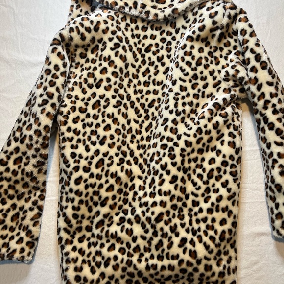 Leopard Print Faux‎ Fur Coat Small - Picture 6 of 8